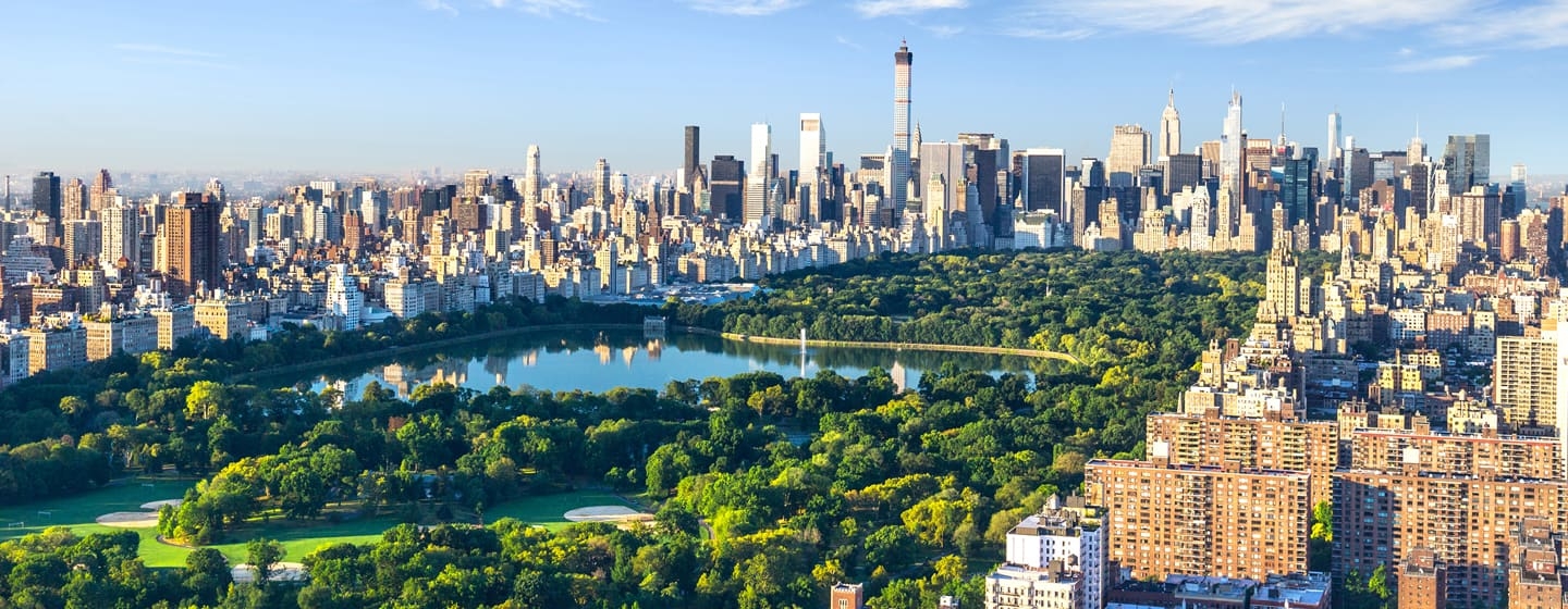 New York city aerial view