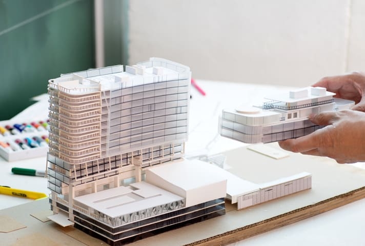 doing architecture small model dummy building work