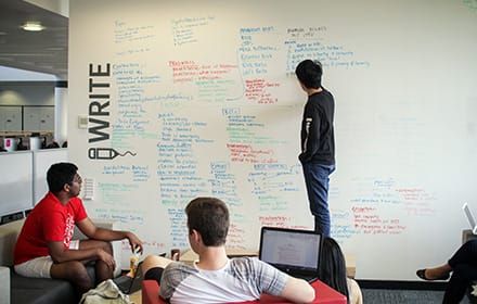 Students in a classroom